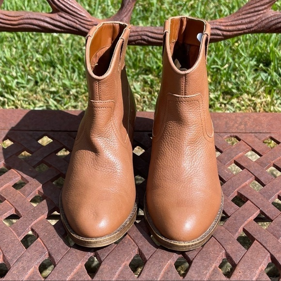 KENNETH Cole Reaction Hot Step Brown Leather Ankle Booties - Picture 4 of 11